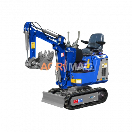 Miniexcavatoare - Miniexcavator EB07-BOOM – 700 kg, 70 cm, Motor Loncin 10 CP, Linie Hidraulică Ciocan, Cupă 400 mm