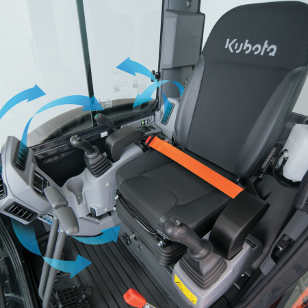 Miniexcavator Kubota KX042-4α – 40.4 CP, 4T, diesel compact [2]