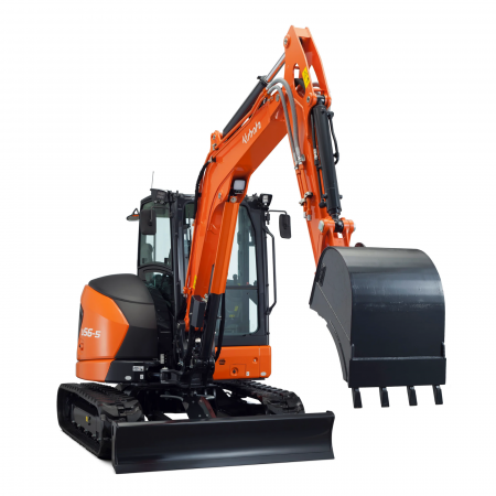 Miniexcavatoare - Miniexcavator Kubota U56-5 – 47.6 CP, 5.5T, diesel compact