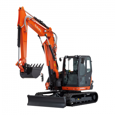 Miniexcavatoare - Miniexcavator Kubota KX085-5 2 Piece Boom – 63.2 CP, 9.1T, brat articulat, cabină spațioasă