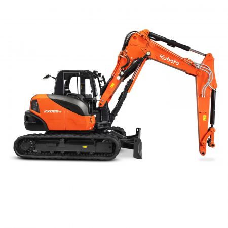 Miniexcavator Kubota KX085-5 2 Piece Boom – 63.2 CP, 9.1T, brat articulat, cabină spațioasă [2]