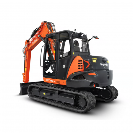 Miniexcavator Kubota KX085-5 2 Piece Boom – 63.2 CP, 9.1T, brat articulat, cabină spațioasă [1]