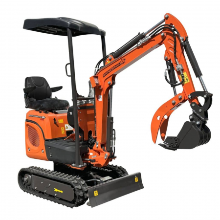 Miniexcavatoare - Miniexcavator autopropulsat Rhinoceros 12HP – motor diesel Koop, șenile reglabile