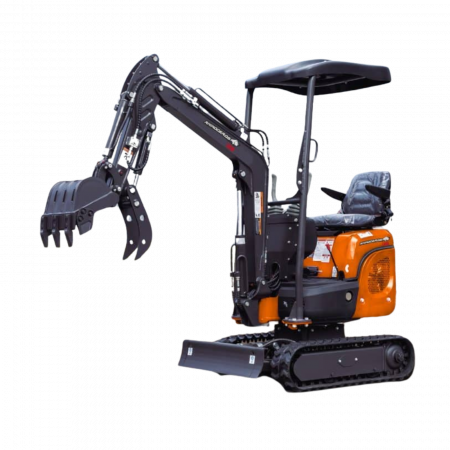 Miniexcavatoare - Miniexcavator autopropulsat Rhinoceros 20HP – motor diesel KUBOTA, șenile reglabile