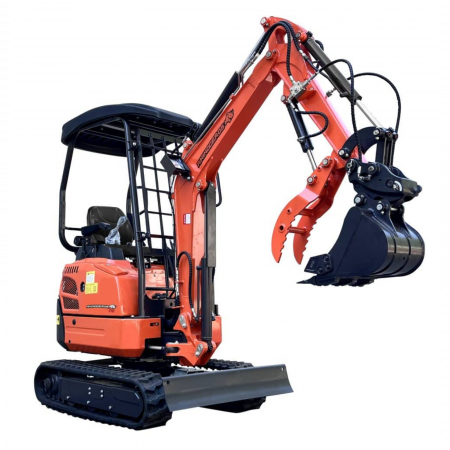 Miniexcavatoare - Miniexcavator autopropulsat Rhinoceros 20HP – motor diesel KUBOTA, control hidraulic joystick