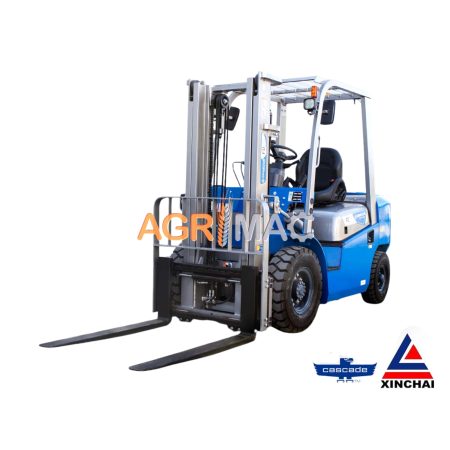 Transport si manipulare - Motostivuitor diesel Clark 2.5T Xinchai C490 cu catarg Duplex 3000 mm și furci 1220 mm