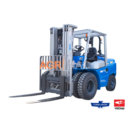 Transport si manipulare - Motostivuitor diesel Clark 5.0T Yuchai Stage V cu catarg Duplex 3000 mm și furci 1220 mm