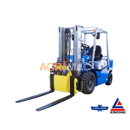 Transport si manipulare - Motostivuitor diesel Clark 2.5T Xinchai C490 cu catarg Duplex rotativ 3000 mm și furci 1220 mm