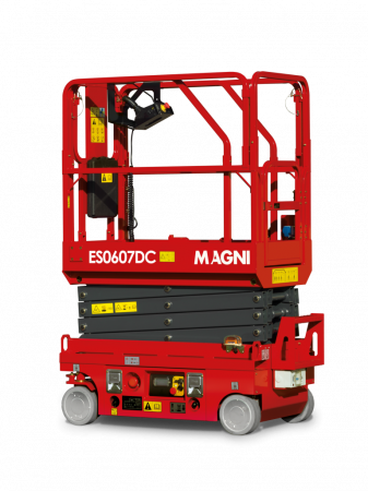 Nacele - Nacelă electrică tip foarfecă Magni ES0607DC – 6 metri, 240 kg, fabricată în Italia