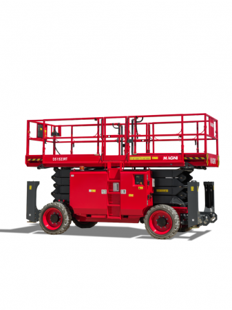 Transport si manipulare - Nacelă foarfecă Magni DS1523RT – 15 metri, diesel, 680 kg, teren accidentat | Uneltisimo.ro