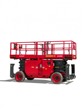 Transport si manipulare - Nacelă foarfecă Magni DS1823RT – 18 metri, diesel, 680 kg, teren accidentat | Uneltisimo.ro
