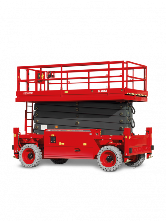Transport si manipulare - Nacelă foarfecă Magni DS2825RT – 28 metri, diesel, 1000 kg, teren accidentat | Uneltisimo.ro