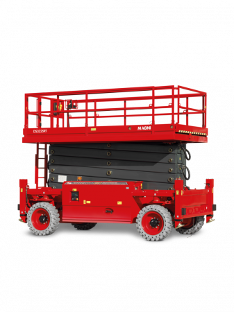 Transport si manipulare - Nacelă foarfecă Magni DS3225RT – 32 metri, diesel, 1000 kg, teren accidentat | Uneltisimo.ro