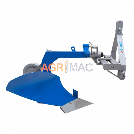 Prelucrarea solului - Plug MOA12‑M 12″ – Monocilindru Ajustabil cu Roată de Adâncime, Tractoare 25–45 CP, Certificat CE