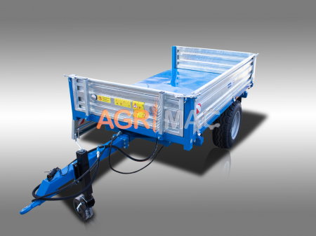 Remorcă agricolă MT3000-3H – 3000 kg, basculare hidraulică triplă, frâne ADR [11]