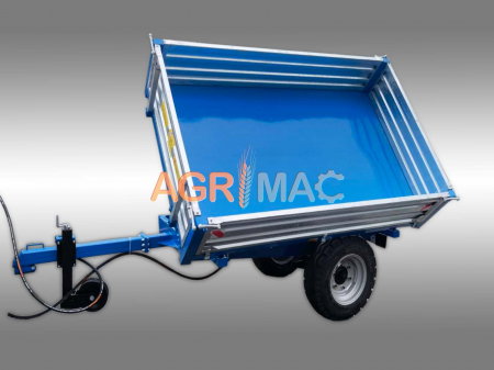 Remorcă agricolă MT3000-3H – 3000 kg, basculare hidraulică triplă, frâne ADR [3]