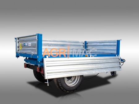 Remorcă agricolă MT3000-3H – 3000 kg, basculare hidraulică triplă, frâne ADR [8]
