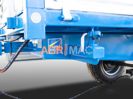 Remorcă agricolă MT3000-3H – 3000 kg, basculare hidraulică triplă, frâne ADR [15]
