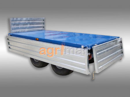 Remorcă agricolă DT2500-H – 2500 kg, basculare hidraulică, obloane galvanizate [3]