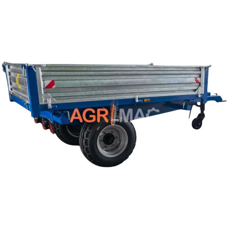 Transport si manipulare - Remorcă agricolă MT4000-3H, 4000 kg, basculare hidraulică triplă