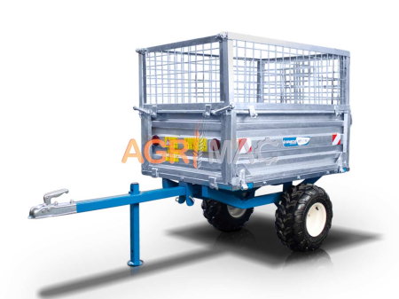 Remorci - Remorcă agricolă MT600-M, 600 kg, basculare mecanică