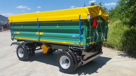 Remorcă Oehler ZDK 70 – 7T, 2 axe, basculare pe 3 părți, frânare pneumatică [3]