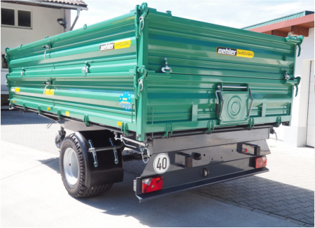 Remorcă Oehler EDK 80 – 8T, basculabilă 3 părți [1]