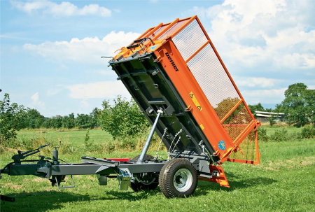 OL EDK 35 S – Remorcă monoaxă agricolă basculabilă 3 părți, 3.500 kg, cilindru hidraulic 3 trepte, axă BPW, șibăr cereale [1]