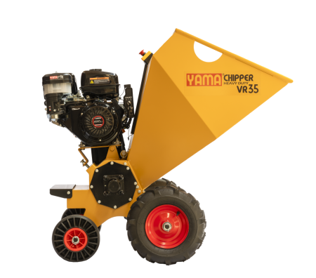Prelucrare biomasa - Tocător crengi YAMACHIPPER VR35 – Motor GT 500cc, 18 CP, evacuare joasă, cuțite 35 cm