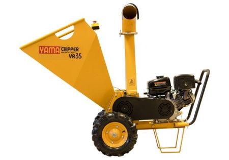 Prelucrare biomasa - Tocător crengi YAMACHIPPER VR35 – Motor GT 18 CP, evacuare burlan, cuțite 35 cm, Ø 100 mm