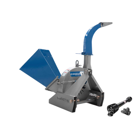 Prelucrare biomasa - Tocător de crengi Graecus KT10, PTO 15–50 CP, diametru 100 mm