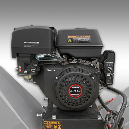 Tocător de crengi profesional Jansen GTS-3000 – motor Loncin 15 CP, 12 cm [6]