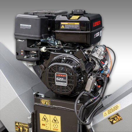 Tocător de crengi profesional Jansen GTS-3000pro – motor Loncin 18 CP, 12 cm [5]
