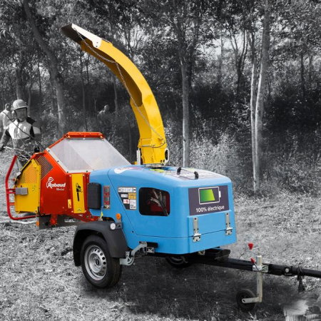 Tocător electric VEGETOR 160 E – baterii 48 V, motor 13 kW, Ø 160 mm, RABAUD [2]