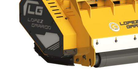 Hydraulic vegetation mulcher, Lopez Garrido TKR1200, for 5–9 t excavators [2]
