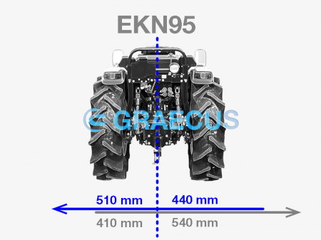 Tocător de Vegetație pentru Tractoare Mici Graecus EKN95 - 95 cm, Conectare Cardan Tractor [15]