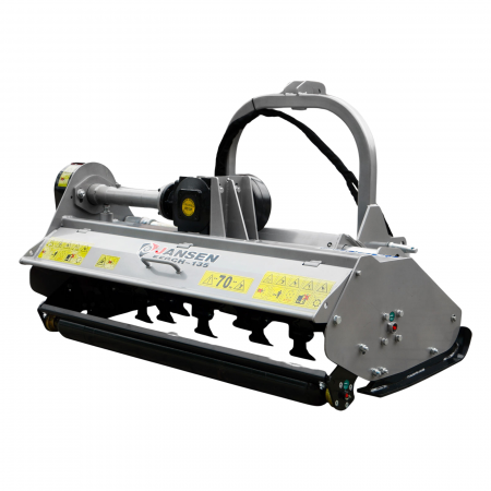 Tocatoare vegetatie cardan tractor - Tocator de resturi vegetale, cu deplasare laterala hidraulica, Jansen EFGCH-135