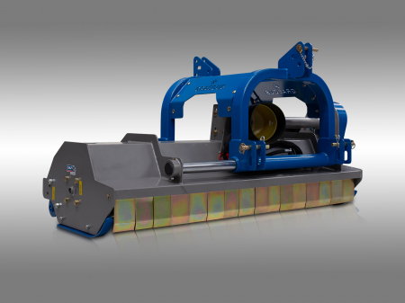 Tocator de vegetatie pentru tractor reversibil, 200 cm, conectare cardan PTO, deplasare laterala hidraulica, Graecus 2HΒΚ200 [10]