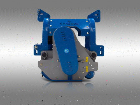 Tocator de vegetatie pentru tractor reversibil, 180 cm, conectare cardan PTO, deplasare laterala hidraulica, Graecus 2HΒΚ180 [13]