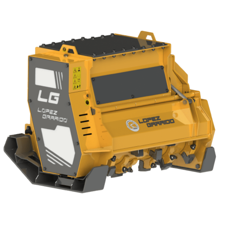 Cosire si tocare vegetatie - Tocător forestier Lopez Garrido TKB pentru excavatoare 14–20 t