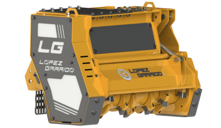 Tocatoare vegetatie hidraulice - Forest mulcher/shredder Lopez Garrido TKF750 for 5–13 t excavators