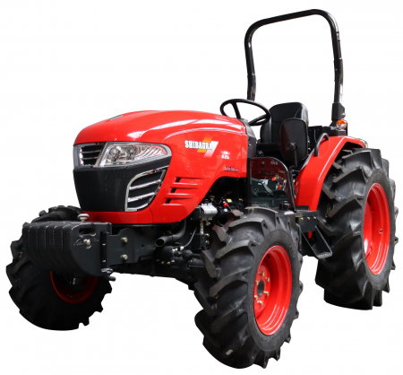 Tractoare - Shibaura SB62h – Tractor compact 60 CP, transmisie hidrostatică 3 game, PTO 540/750, headland management, greutăți frontale, 4×4, ROPS