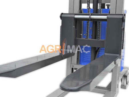 Transpalet semi-electric WFE10S cu baterie 12V 120Ah și catarg Duplex 3000 mm [3]