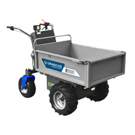 Dumpere si roabe - Transportor dumper Graecus  E500, motor electric 1000W, 48V, 500kg