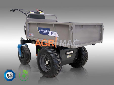 Transportor dumper Graecus  E500, motor electric 1000W, 48V, 500kg [1]