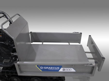 Transportor dumper senilat, 6.5 CP, 300kg, basculare mecanica, Graecus D300 [13]