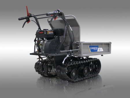 Transportor dumper senilat, 6.5 CP, 300kg, basculare mecanica, Graecus D300 [15]