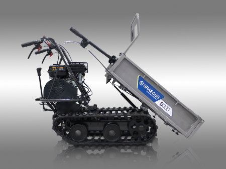 Transportor dumper senilat, 6.5 CP, 300kg, basculare mecanica, Graecus D300 [17]