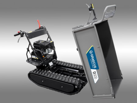 Transportor dumper senilat, 6.5 CP, 500kg, basculare mecanica, Graecus D500 [8]