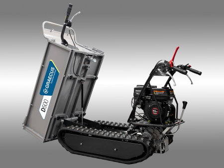 Transportor dumper senilat, 6.5 CP, 500kg, basculare mecanica, Graecus D500 [4]